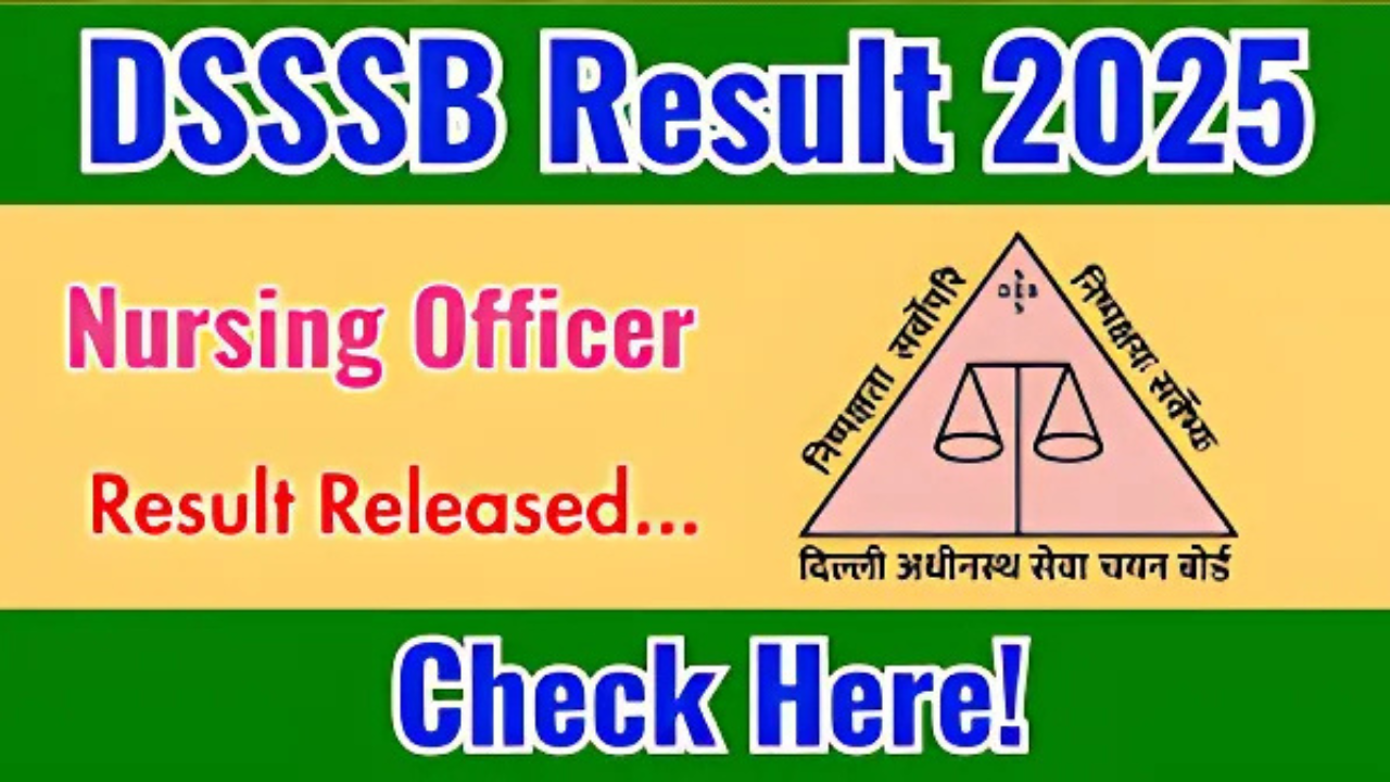 DSSSB Exam Result 2025