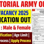 Territorial Army Officer Online Form 2025 (19 Posts): Sarkari Exam Notification, Eligibility & Apply Online